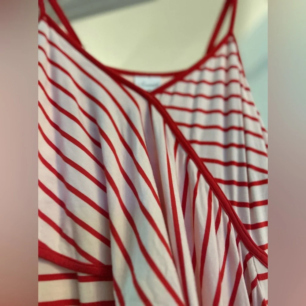 Women’s Medium Soma Striped Adjustable Strap Jersey Dress NWT - Picture 10 of 10